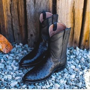 TECOVAS The Duke Ostrich Cowboy Boots